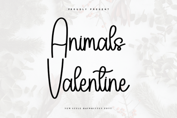 Animals Valentine Font for Branding