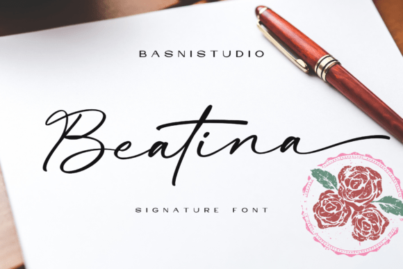 Beatina: A Signature Font for Elegant Branding