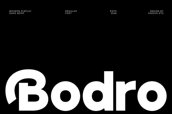 Bodro: A Bold Display Font for Modern Campaigns