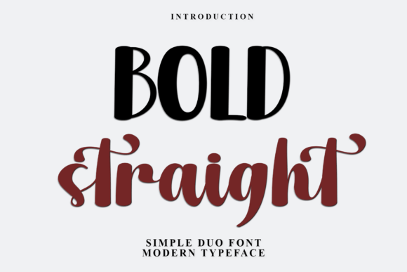 Bold Straight Font for Festive Branding