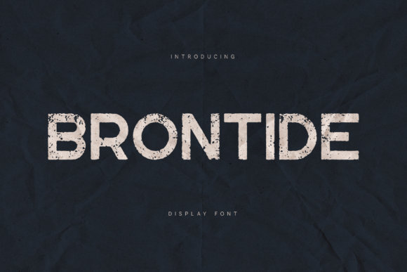 Brontide: Bold Display Font