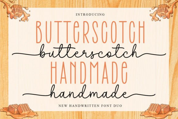 Butterscotch Handmade Duo Font