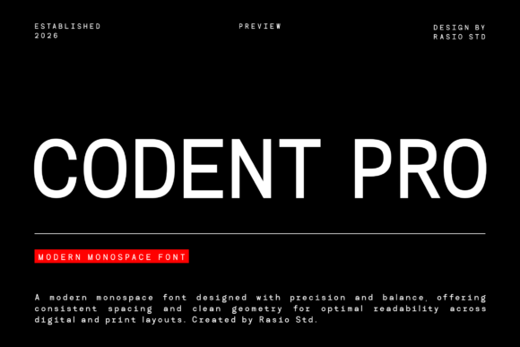 Codent Pro Font for Creative Makers