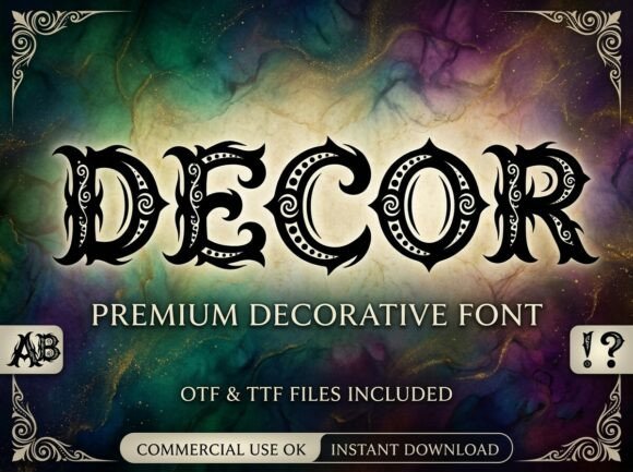 Decor Font for Editorial Design