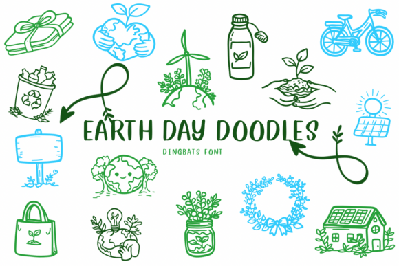Earth Day Doodles Font Review