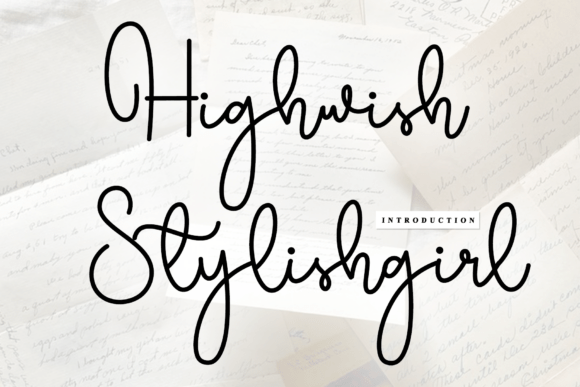 Highwish Stylishgirl Font