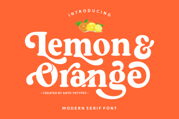 Lemon and Orange Font