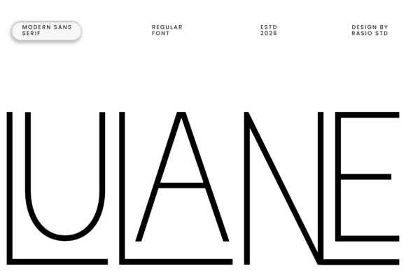 Lulane Font for Creative Projects