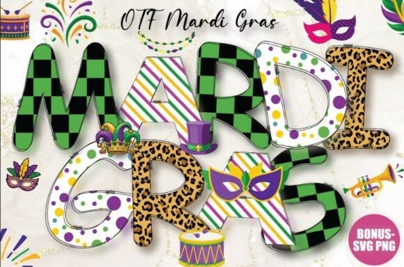 Mardi Gras Alphabets Pack Font