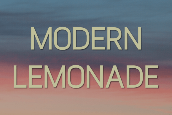 Modern Lemonade Font for Business Branding