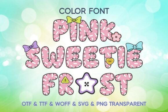 Pink Sweetie Frost Font