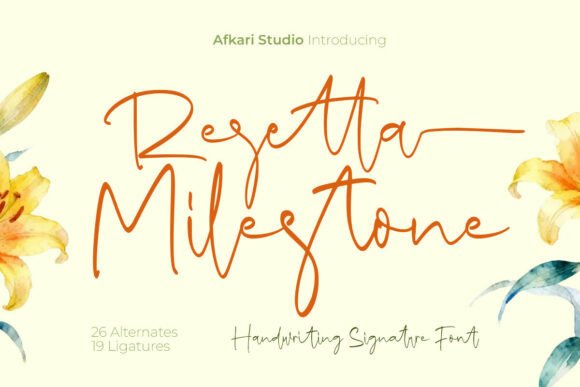 Resetta Milestone Font for Business Branding