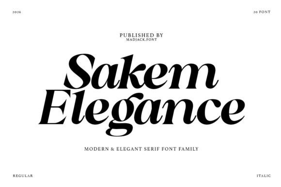 Sakem Elegance Font for Branding Projects