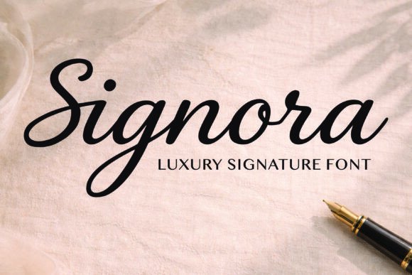 Signora Font for Elegant Campaigns