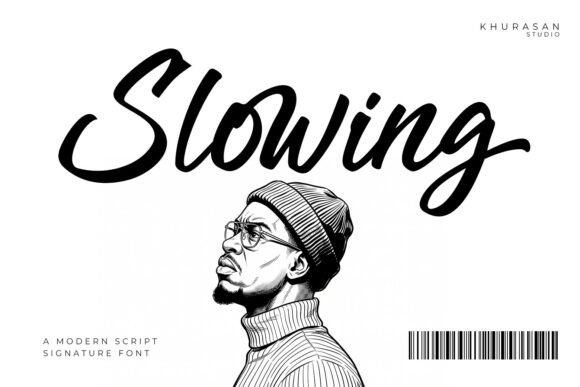 Slowing: A Script Handwriting Font for Web Design