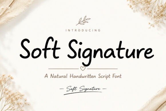 Soft Signature Font for Business Branding