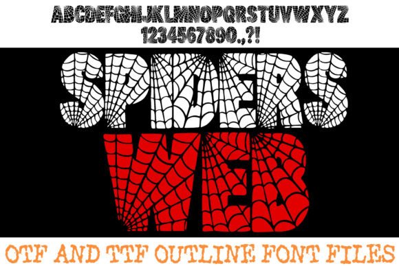 Spiders Web Font for Creative Design