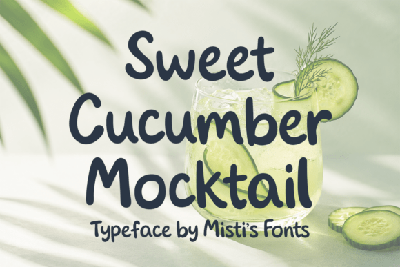 Sweet Cucumber Mocktail Font