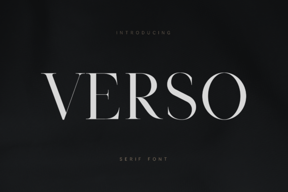 Verso: A Premium Serif Font for Elegance