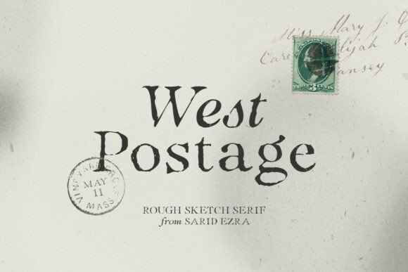 West Postage Font for Business Branding
