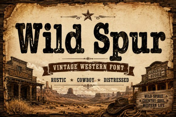 Wild Spur Font – Bold Western Style