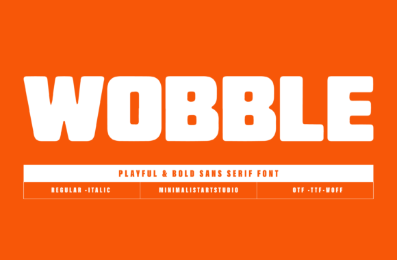 Wobble Font for Bold Web Design